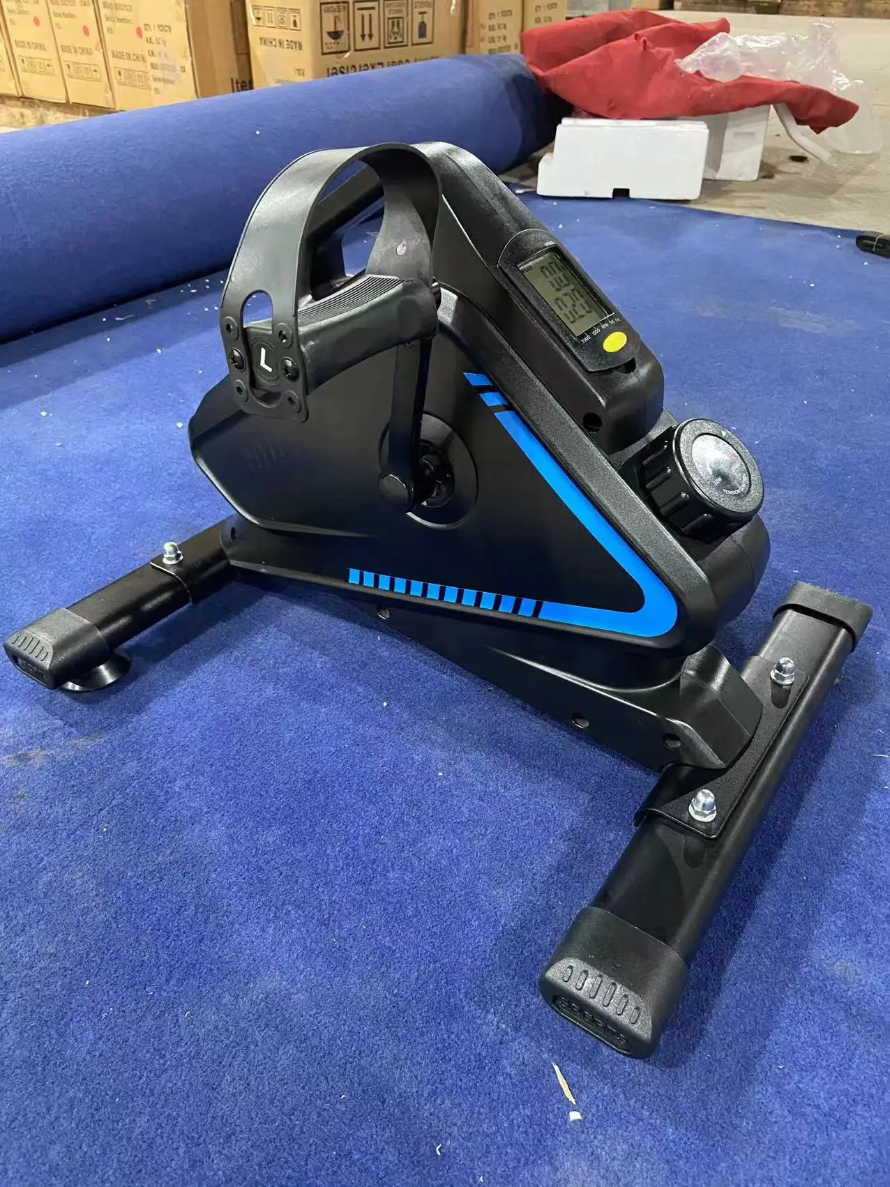 Under Desk Bike Pedal Exerciser Mini Exercise Bike Trainer Home Office Fitness Motorized Pedal Exerciser view 6