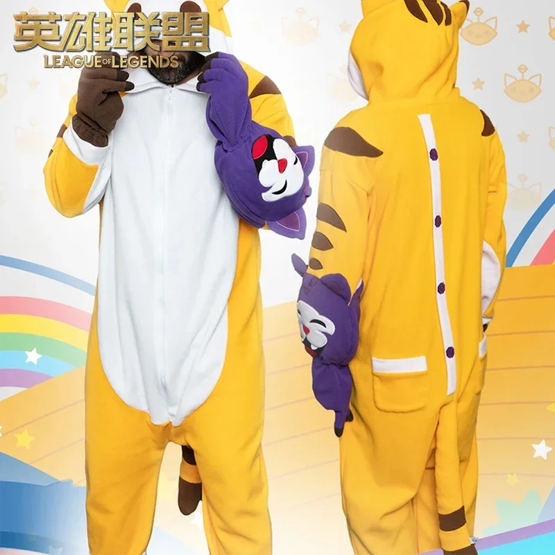 Официальные легенды LOL The Twited Treant Maokai, милые пижамы с героями мультфильмов для взрослых, комбинезон унисекс, одежда для сна для косплея, костюмы