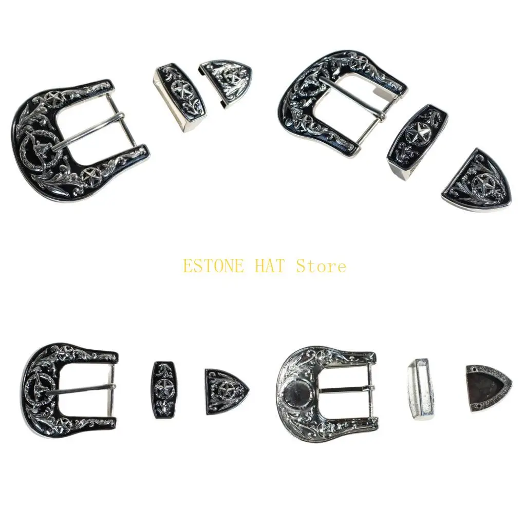 49mf-多用途ダークゴシックベルトバックル、雄牛の頭のデザインの金属彫刻チャーム付き