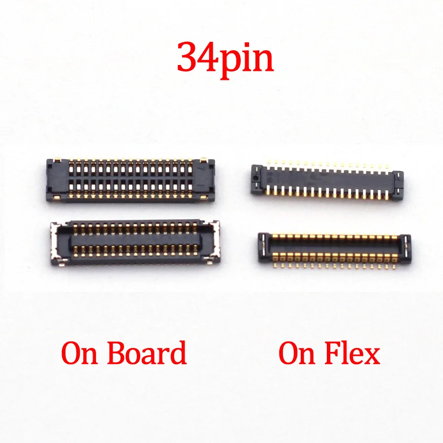 2-5pcs 34pin LCD Display FPC Connector For Huawei Nova 7SE 5T 4E 4/Nova4 Nova4E Nova5T Nova7SE/Mate 10/MATE RS Plug On Board