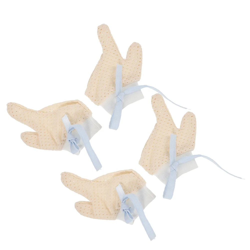 

2Pairs Baby Mittens Anti Thumb Sucking Gloves for Toddlers Comfortable Breathable Material Stop Finger Biting Infant Protection