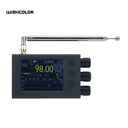 HAMGEEK 64-108MHZ Black Portable TEF6686 Full Band Radio Receiver AM FM SW MW LW RDS w/ 2.8