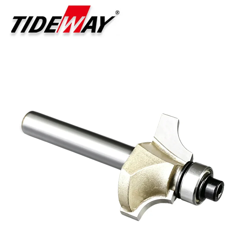 Tideway Beading Router Bit 1/2 1/4 Inch Shank Tungsten Carbide Cutter CNC Engraving Woodworking Tools for MDF Plywood