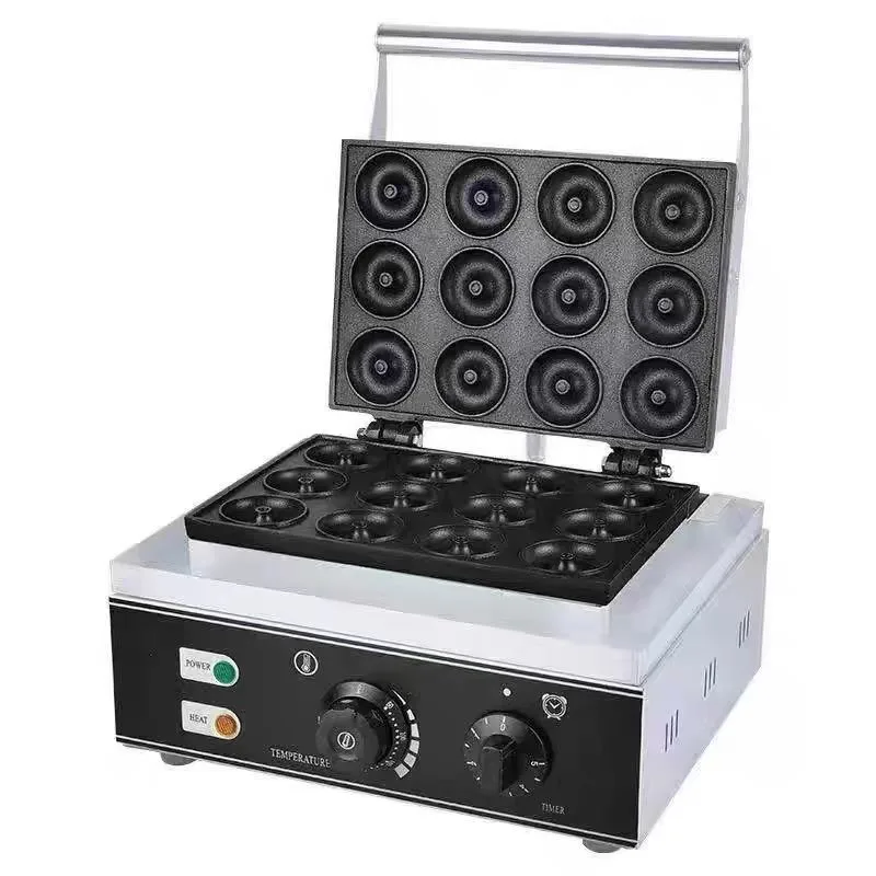 

6/9 /12 Pcs Hot Selling Multifunction Outdoor Thailand Street Snack Machine Doughnut/Waffle/Donut Maker