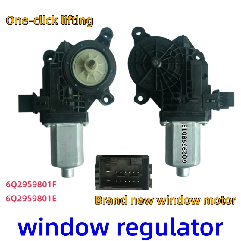 Raamregelaar voor Skoda Roomster Fabia VW Transporter T5 T6 Polo 6Q2959802F 7E0959801 7E0959802 6Q2959802H raammotor