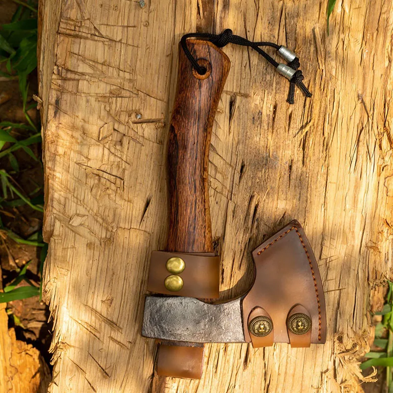 Outdoor classic Niman battle axe camping chopping wood, chopping trees, chopping bones axe Qinggangmu outdoor camping forging ax