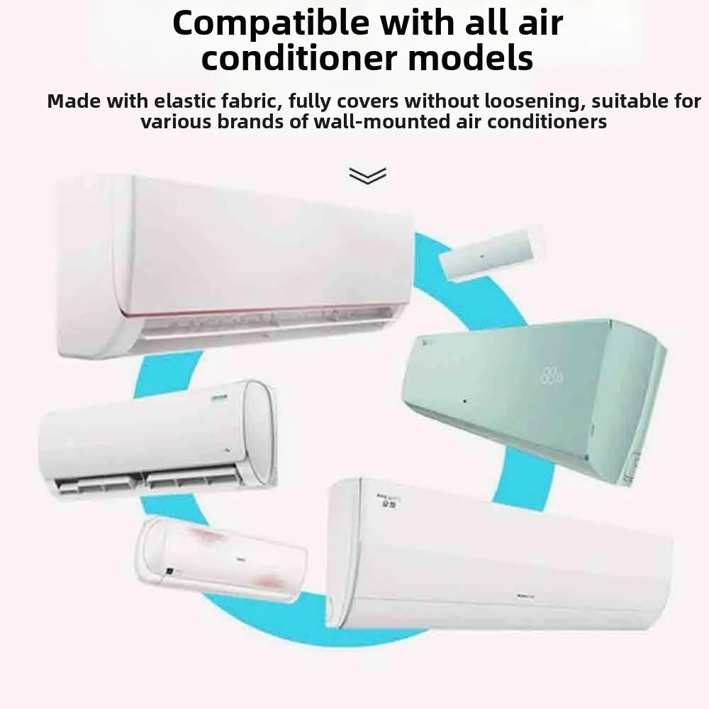 Washable Air Conditioner Cover Retractable Dustproof Protector AC Dust Cover All-Inclusive Universal AC Protective Cover Home