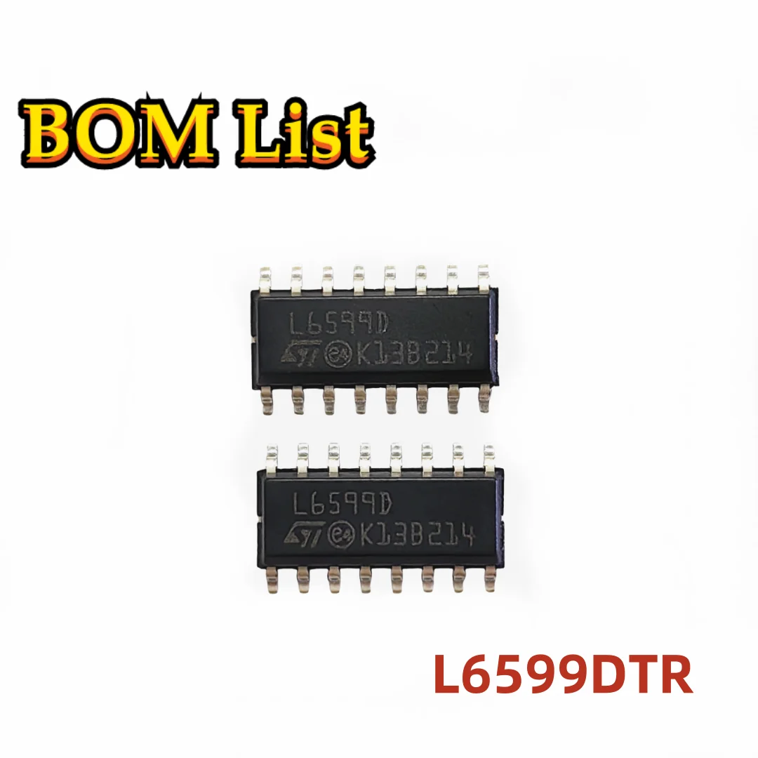 Original L6599DTR L6599 Marking L6599D Power Supply High voltage resonant controller SOIC-16 for APW12 PSU3300-01 PLUS1