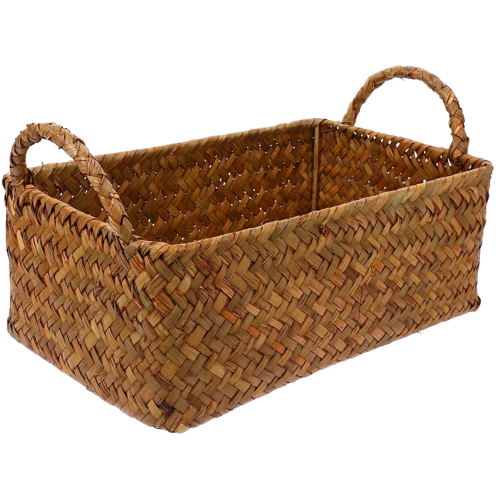 

2pcs Snack Basket Kitchen Storage Bins Woven Fruit Rattan Sundries ganizer Bread Holder Multi functional Decorative Container