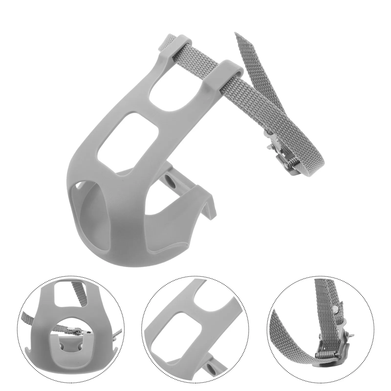 2Pcs Bicycle Pedal Toe Clips Universal Foot Straps for Cycling Secure Ride Replacement Bike Pedal Binding Straps Road Mountain
