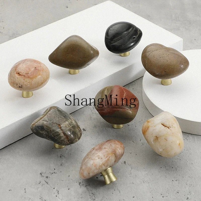 

CLL wine cabinet shoe cabinet door small handle single hole stone wine metal base hardware