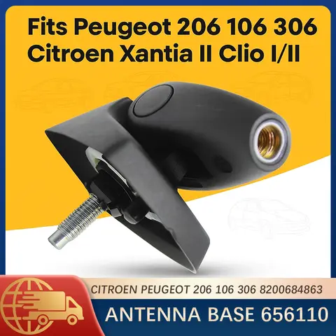 OEM Antenna Base Mount For Citroen Peugeot 206 106 306 Xantia Clio Laguna Master Roof Mast Holder 8200684863 656110 Replacement