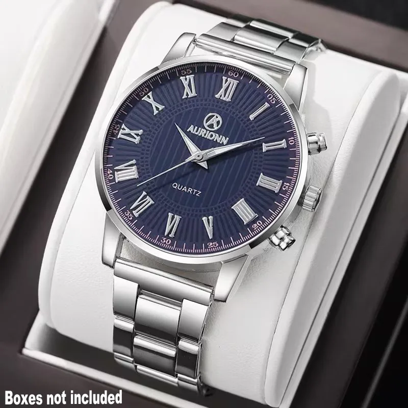 1Pc 1Pc New Men's Business Fashion Quartz Watch, Round Dial, Suitable for Daily and Formal Occasions, the Best Choice for Birthday Gifts, Anniversaries, and Graduation Gifts - Aliexpress Deal