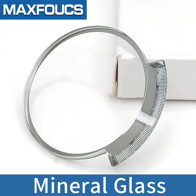 Mineral Glass For Diesel DZ 4203 With Sliver Trim Transparent Watch Glass Replacement Watch Part