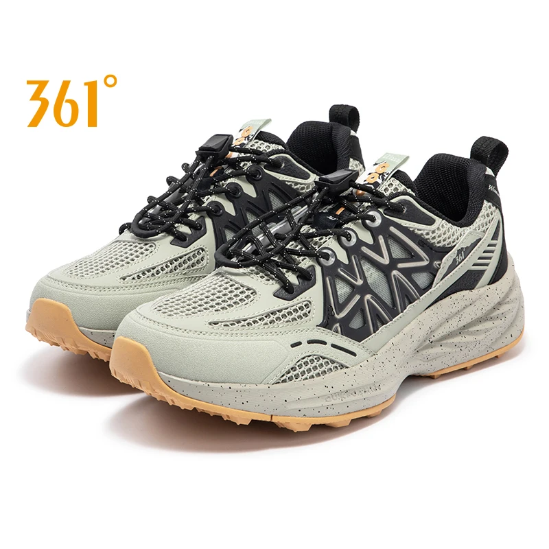 361 Degrees New Men's Sports Shoes Light Comfortable Mesh Breathable Leather Trendy Basic Casual Running Male Sneakers 672426764