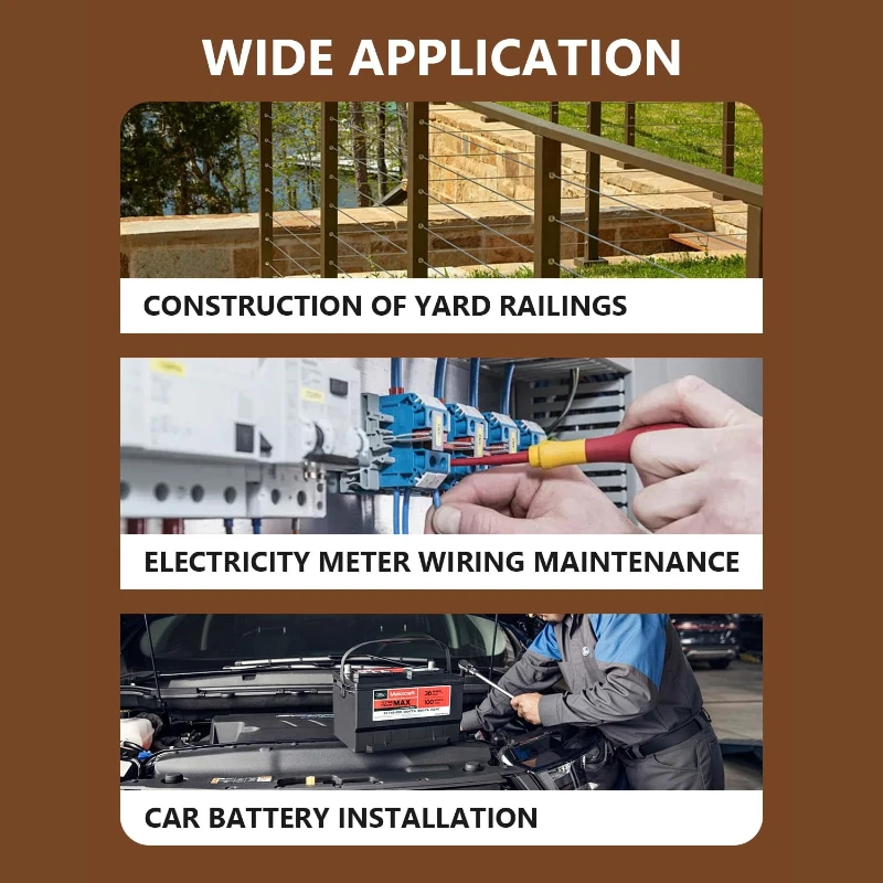 Kit de herramientas de engarzado hidráulico manual con 9 troqueles, engarzadora de terminales de cable hidráulico, 8 US TON 12 AWG a 00 (2/0)