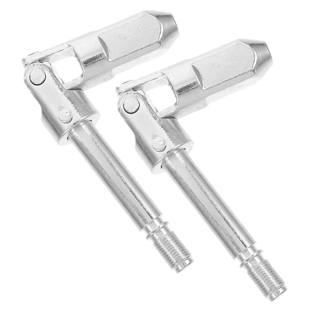 

2pcs Horizontal Shaft Floor Jack Joint Universal Part Iron Directional Joint Trailer Jack Accessory High Quick