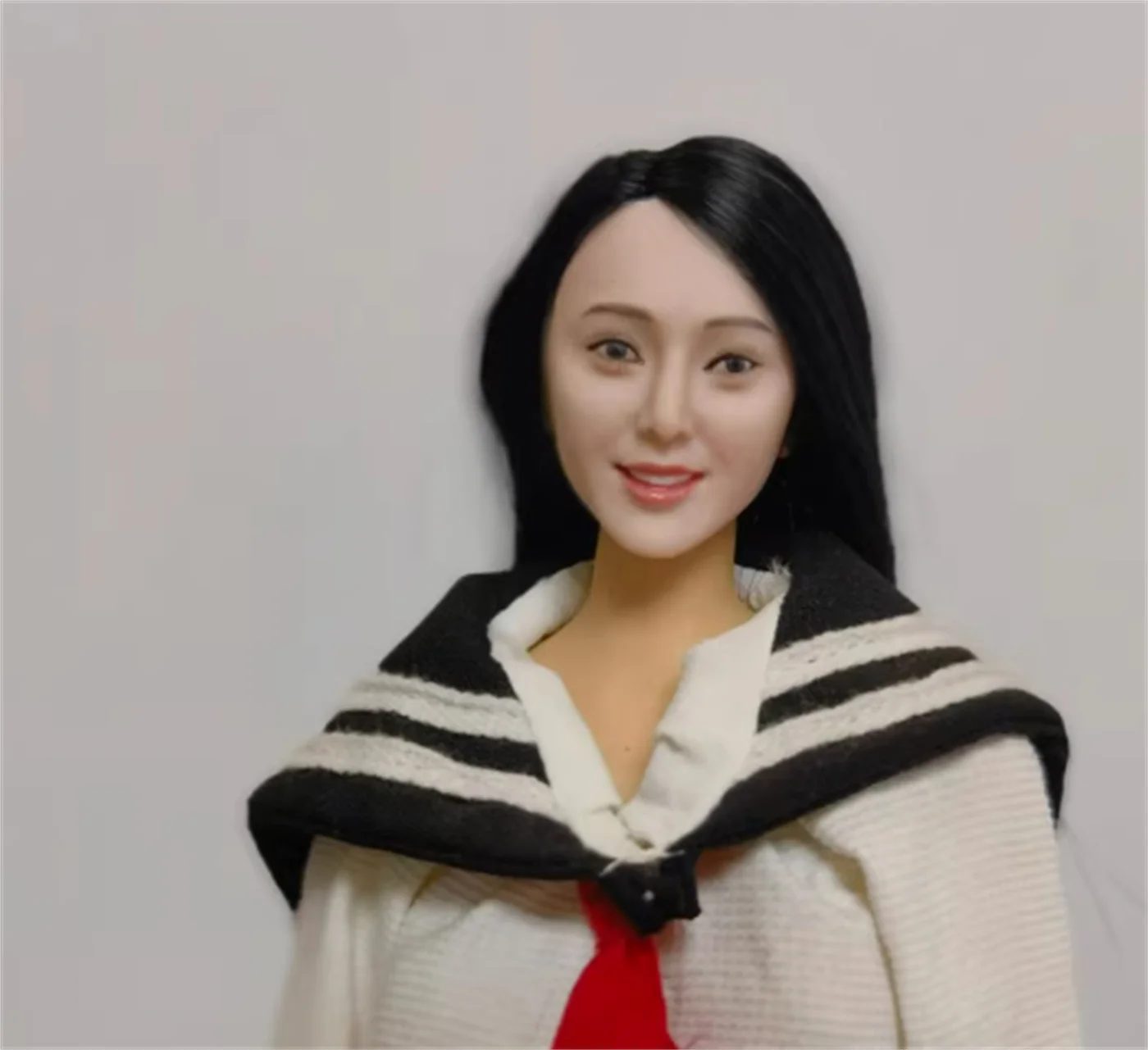 1/6 Scale head Sculpt Asia Movie actor  singer Actor  Female Fan Bingbing  Fit 12''  Tbleague Phicen Action Figure Body