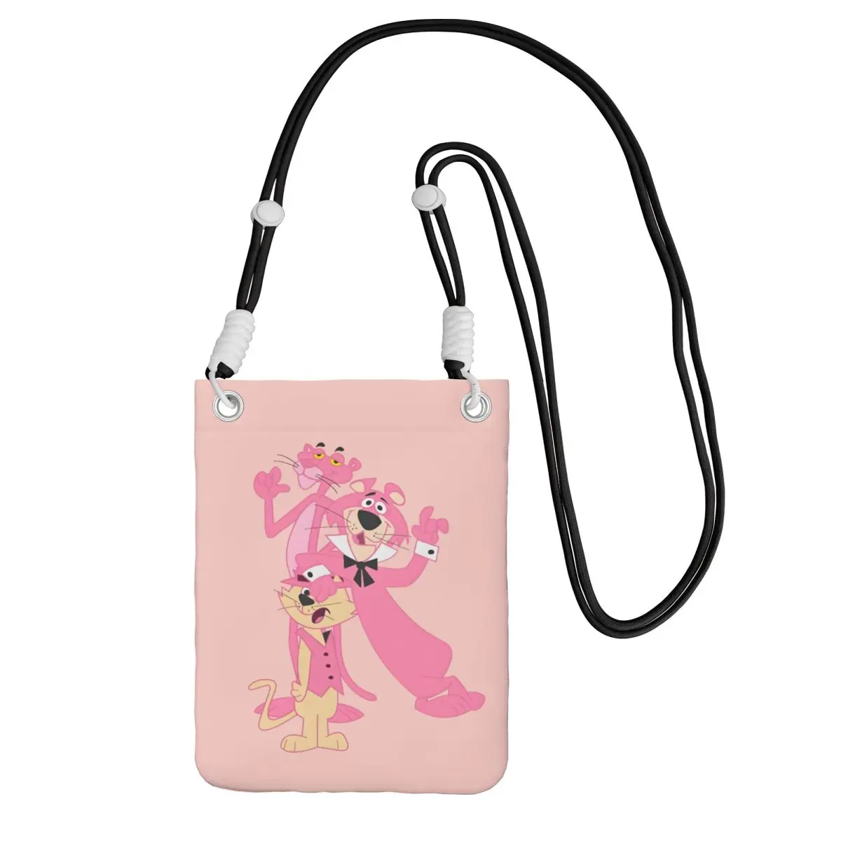 

Custom P-Panthered Mobile Phone Bag for Travel Hiking Women Men Cartoons Small Crossbody Purse Smart Phone Wallet With Strap