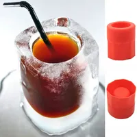 1pcs Ice Cube Tray Mold Makes Shot Glasses IceMould Novelty Gifts Ice Tray Summer Drinking Tool Ice Shot Glass Silicone Mold