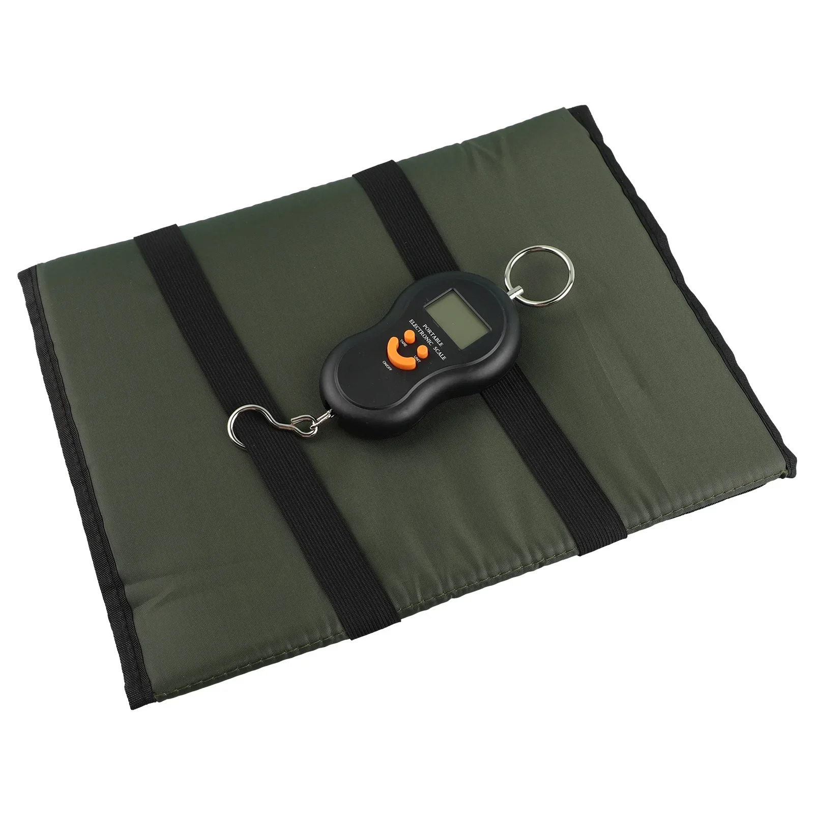 

Fishing Unhooking Mat Polyester Carp Landing Mat Green/Black With Digtal Weihgt Scales Fishing Tackle Gear Tool