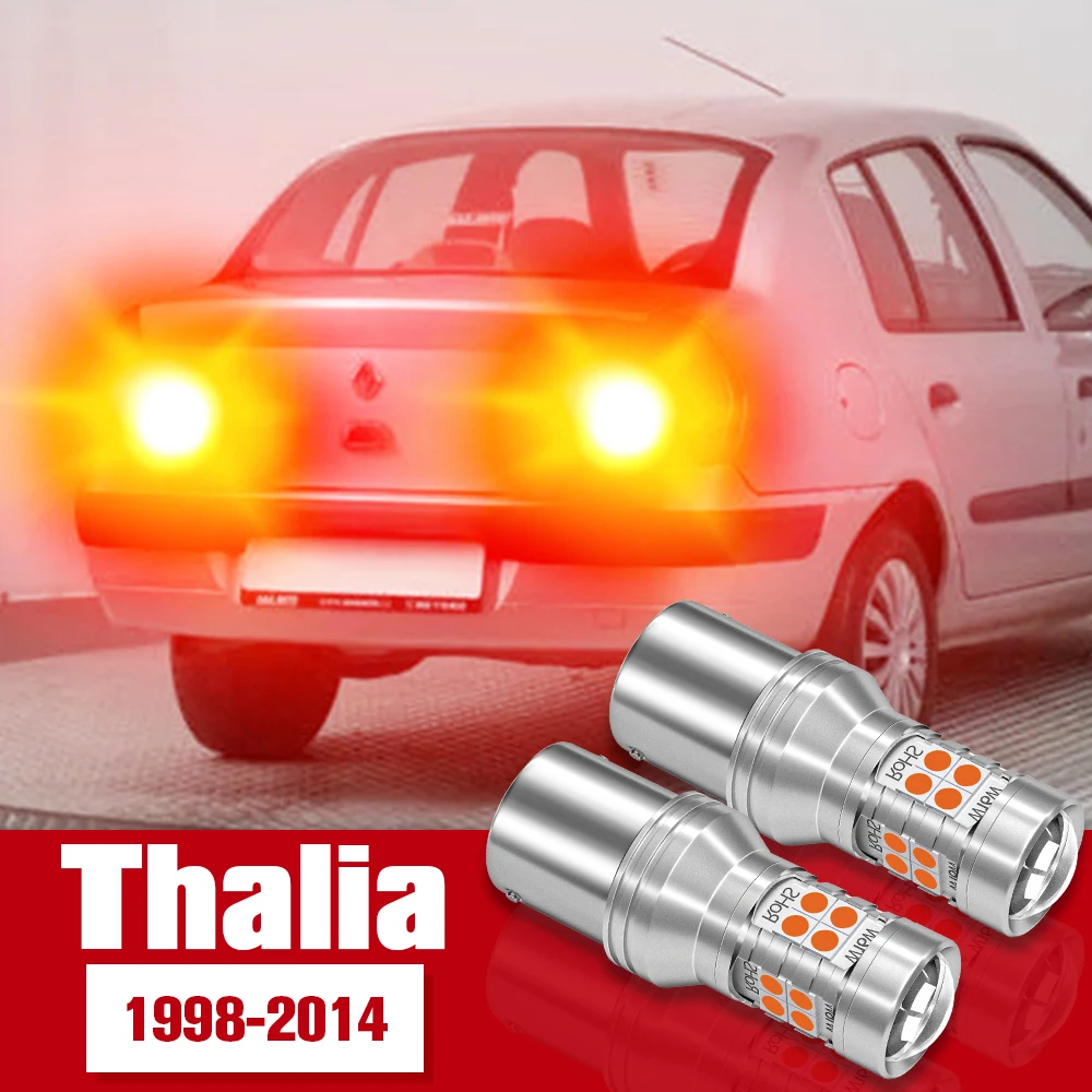 2 uds accesorios LED bombilla de luz de freno para Renault Thalia 1 2 3 1998-2014 2003 2004 2005 2006 2007 2008 2009 2010 2011 2012