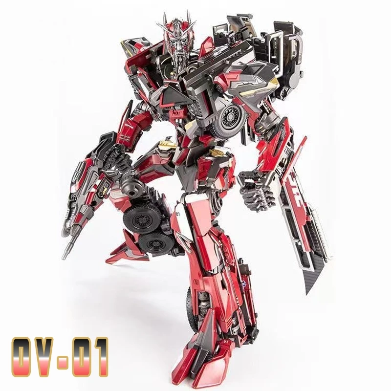 Con scatola di trasformazione OV-01 OV01 versione allargata modificata KO SS61 Prime lega camion dei pompieri Action Figure modello di robot giocattolo