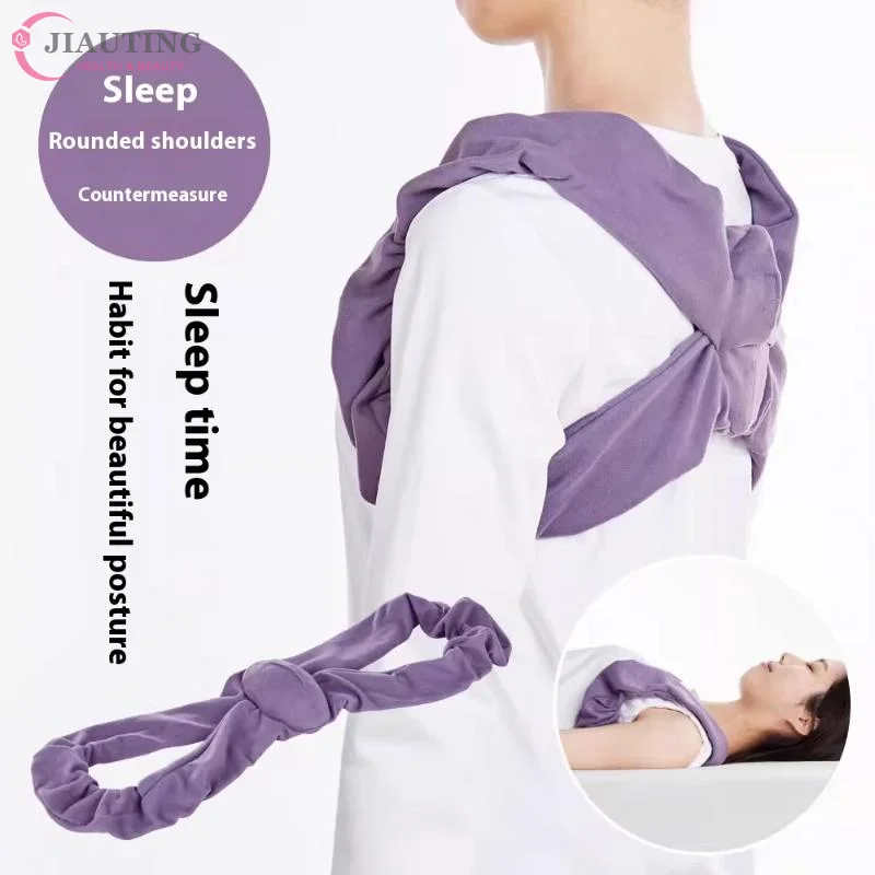 1*Nylon Adjustable Back Shoulder Posture Corrector Belt Clavicle Spine Support Reshape Your Body Sleep Posture Correction Belt
