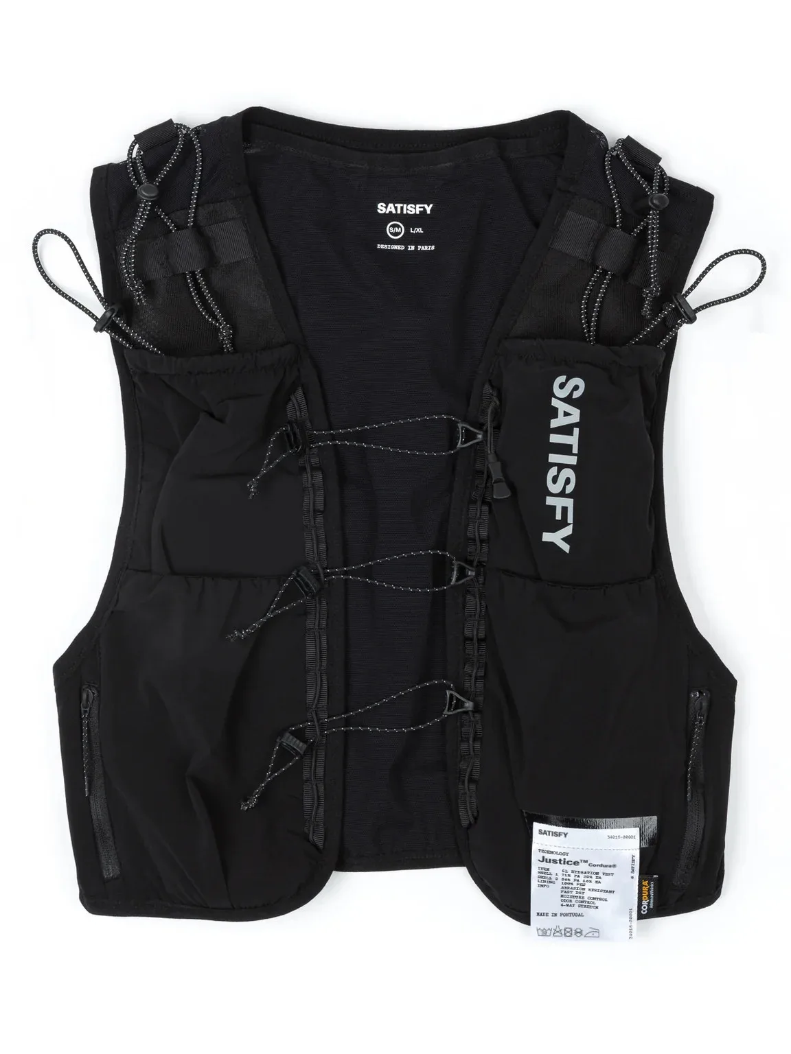 ウォーキング・ランニングウェア SATISFY Running Vest Black L/XL Satisfy Running Jogging Sports Running 5L Outdoor Lightweight