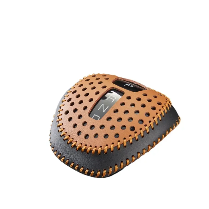 Premium Microfiber Leather Gear Shift Knob Cover Compatible with BYD Han Car Interior Accessories Protective Handle Head