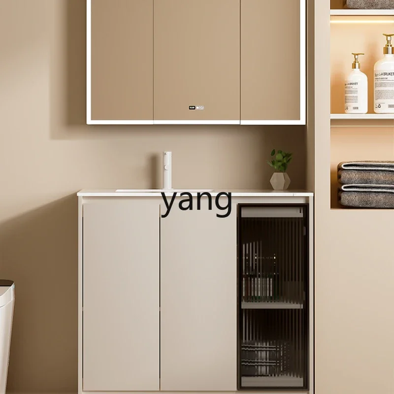 LH floor-to-ceiling bathroom cabinet small apartment aluminum alloy washbasin bathroom balcony hand washbasin