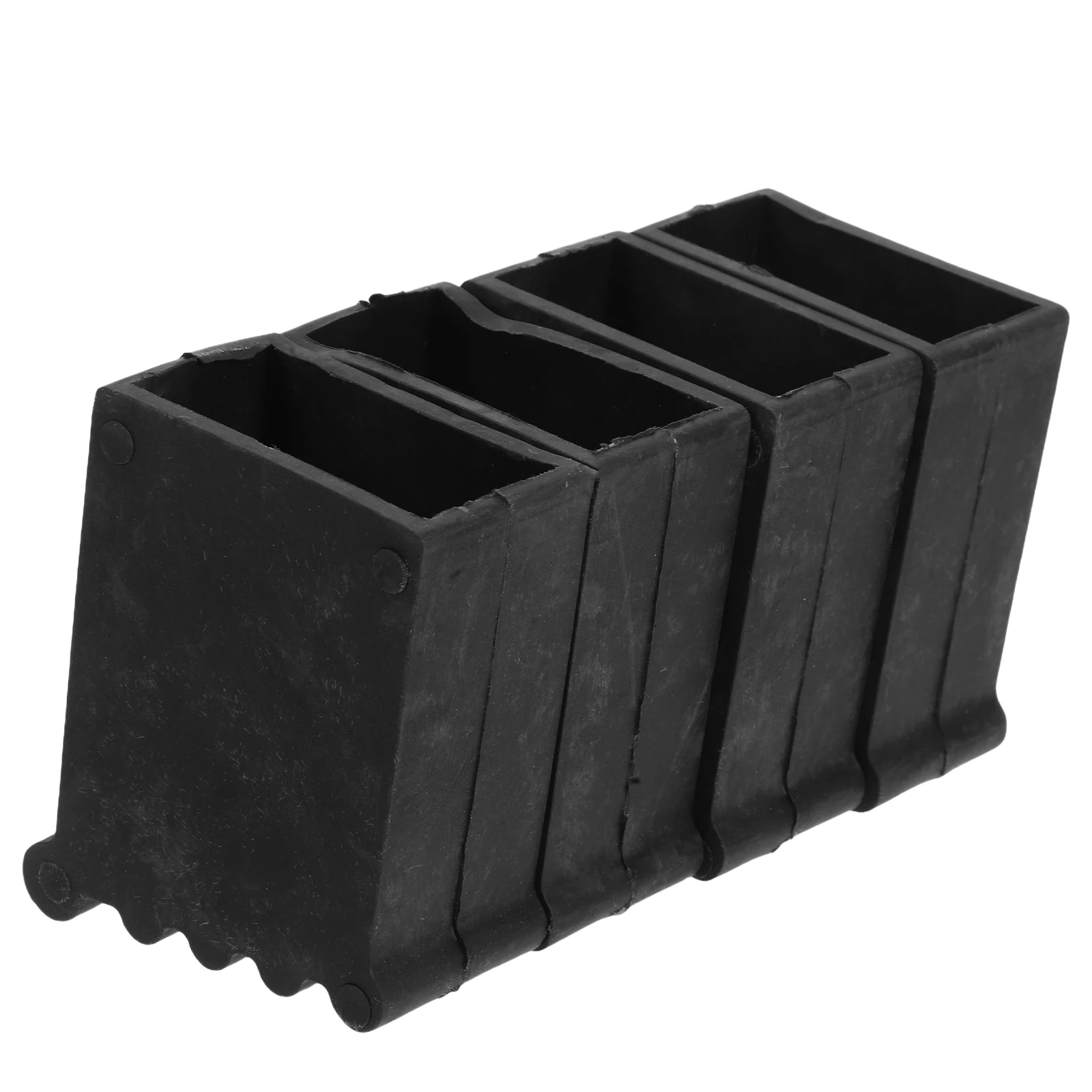 4 قطعة يغطي قدم بولي كلوريد الفينيل عدم الانزلاق سلم الساق قبعات لحماية الأرضية دائم سلم اكسسوارات استقرار نهاية قبعات #1