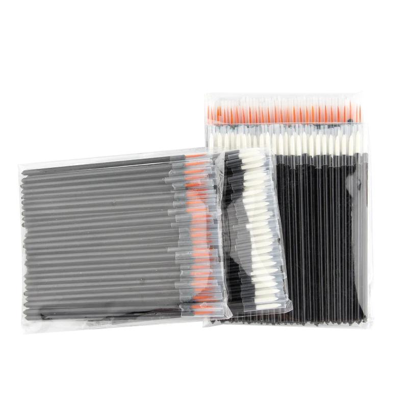 50 Stück Einweg-Eyeliner-Pinsel mit Feinfaserkopf, Applikator-Stäbchen, Kosmetikpinsel mit Kappe, Professionelles Make-up 2029