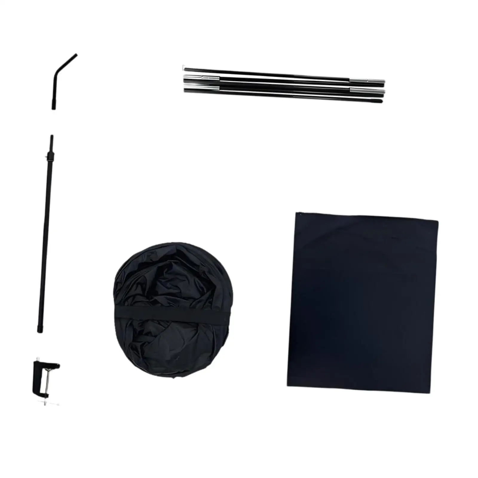 Adjustable Light Shield Desk Shade with Clamp Foldable Sun Protector for Office Cubicles and Home Offices
