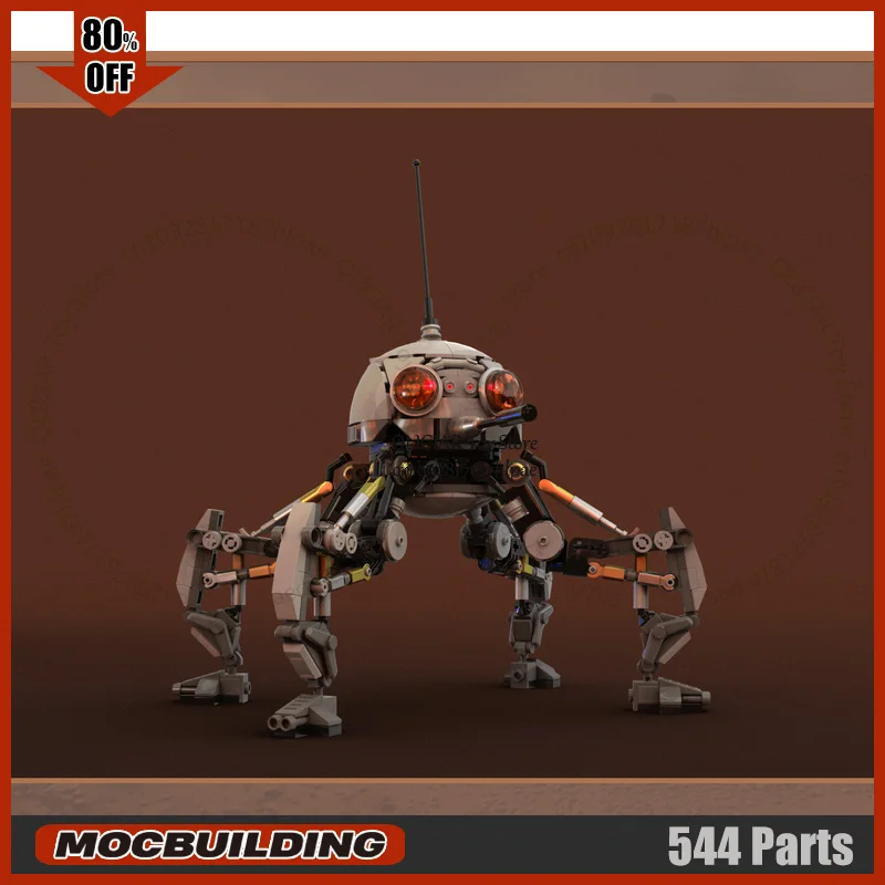 MOC Building Block Spider Model Space Movie Starfighter Technology Bricks Robots DIY Assembly Display Toys Birthday Gifts