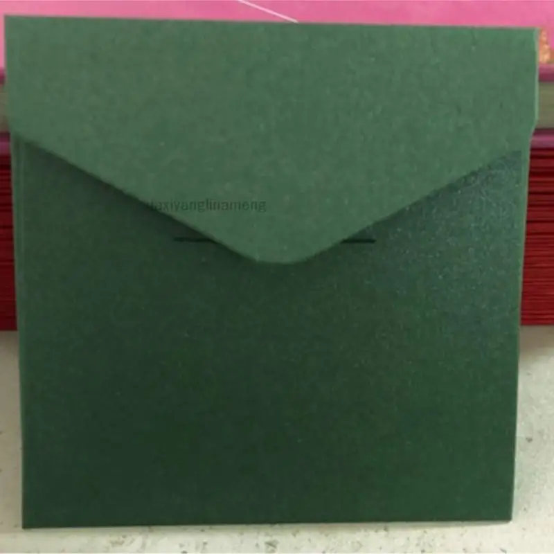 50PCS/lot Square Envelopes 8cm * 8cm  10.7cmx10.7cm Pearl Paper 250gsm Bankcard Membership Card Invitation Party High-grade DIY