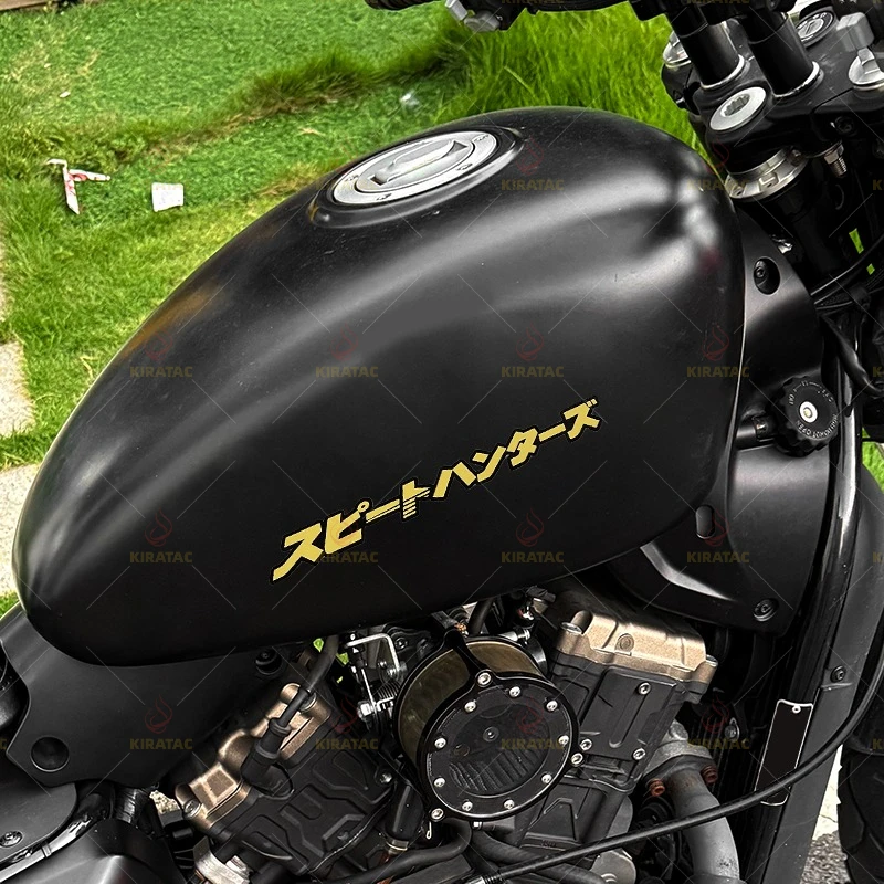 

Vinyl stickers - Gold SPEEDHUNTERS motorcycle stickers, waterproof, for motorcycle helmet, fuel tank, fairing, Scooter, bicycle