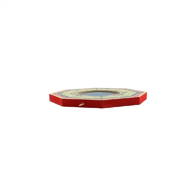 Stainless Steel Mirror Face Chinese Convex Dent Bagua Mirror Lucky Ancient Bagua Feng Shui Mirror Exquisite Retro