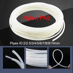 공압 PA 나일론 폴리아미드 튜브 에어 호스 파이프, 플라스틱 튜브 호스, PA 고압 오일 및 수도관, ID 2mm ~ 10mm, 1 m, 2m, 5m