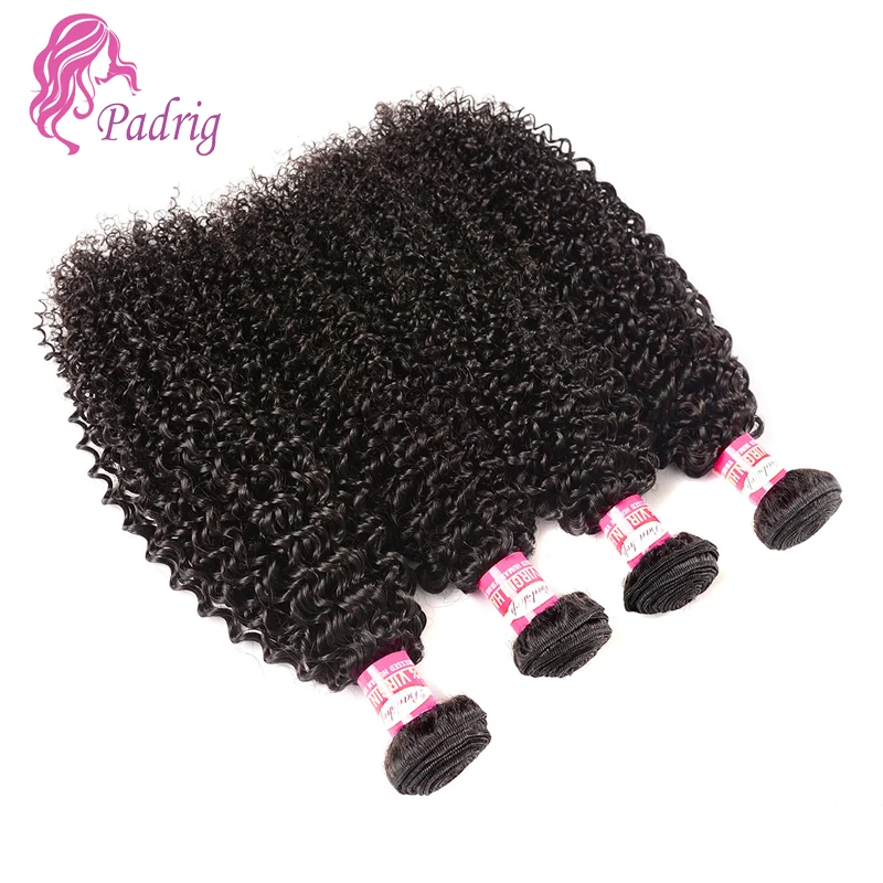 Kinky Curly Human Hair Bundles For Women 50g/Pc Double Weft Hair Extensions Natural Color 10-22 Inch Brazilian Remy Hair