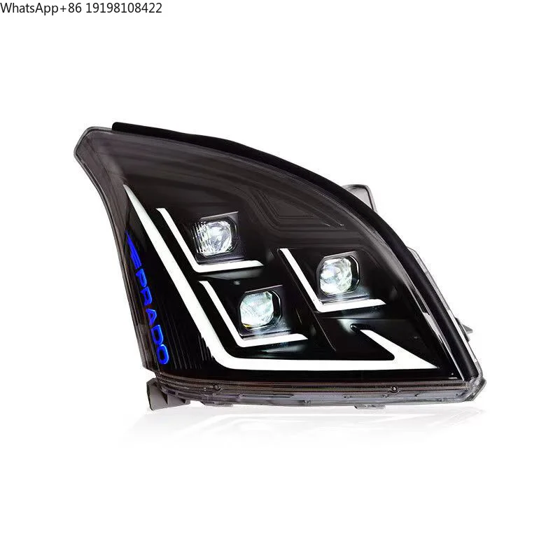 Modified LED Headlamp Assembly for Toyota PRADO FJ120 2003-2009 Day Running Light DRL Light Auto Lamps