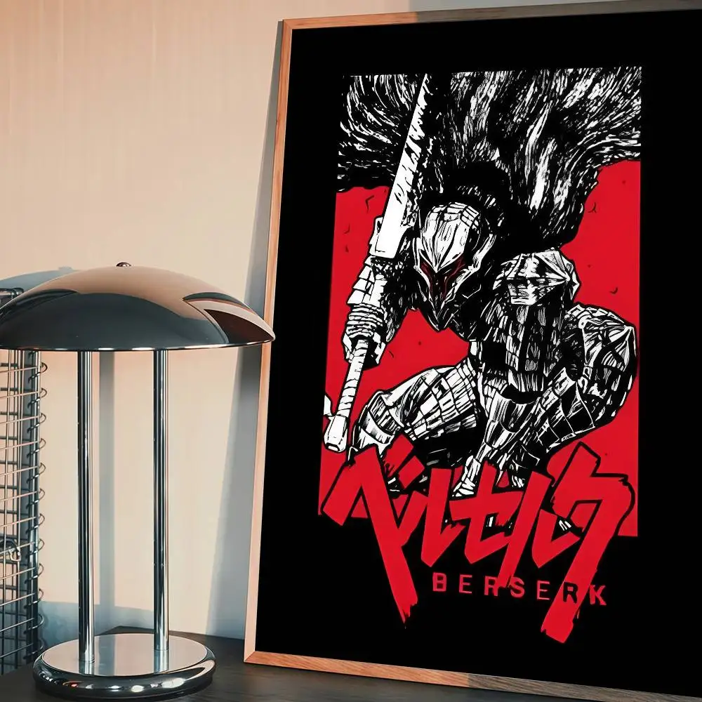الرجعية أنيمي Berserk مانغا الكلاسيكية أنيمي المشارك للماء ورقة ملصق مقهى بار غرفة جدار ديكور