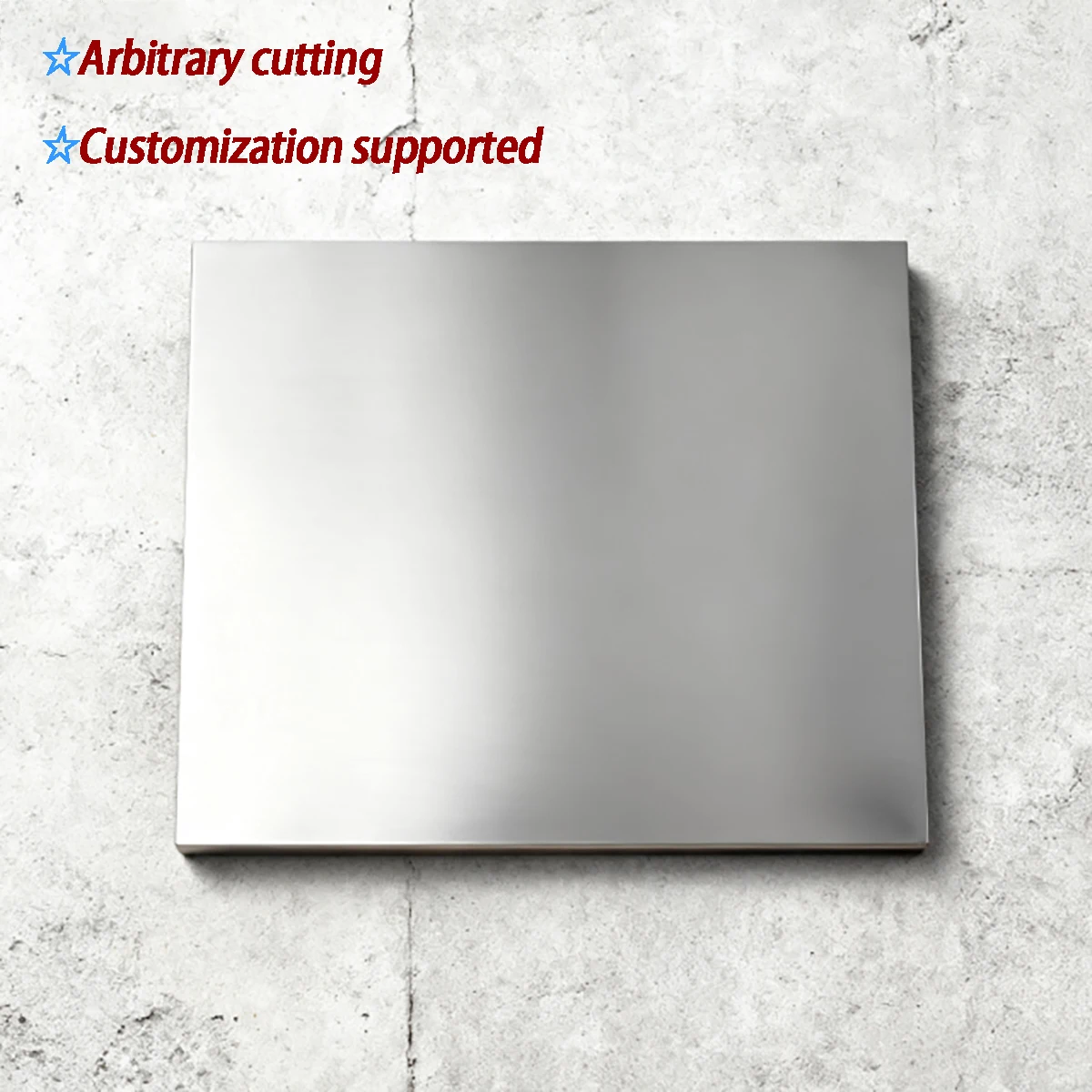 201 Stainless Steel Square Plate Sheet Thickness 2mm  Size50x50 100x50 100x100 150x150 200x100 200x200 250x250 300x300 400x300mm