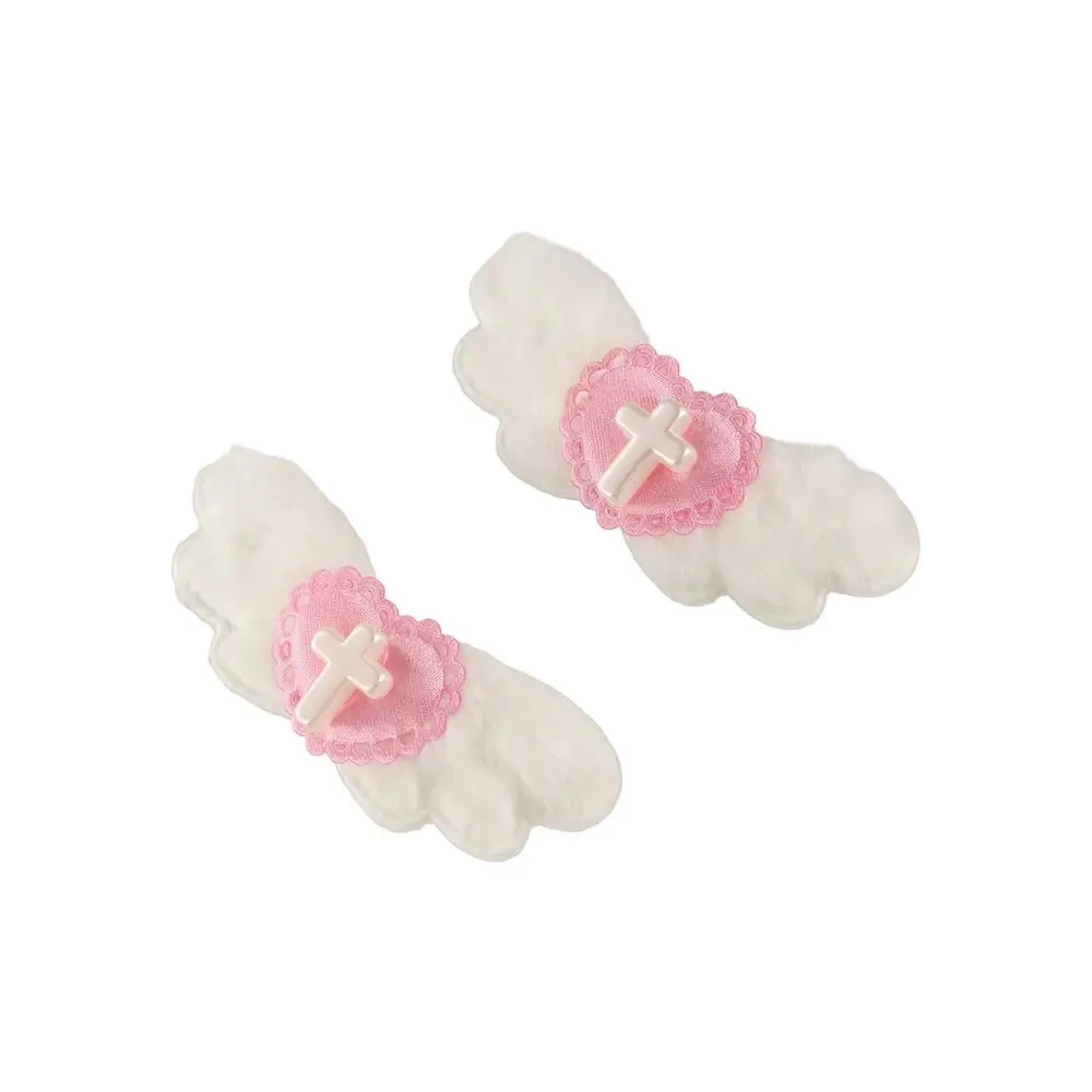 Модная эстетичная заколка для волос Y2K в готическом стиле с перекрестным крылом в стиле Лолиты, милая крутая заколка для волос, заколки, головной убор, челка в стиле Харадзюку, утконос для девочек