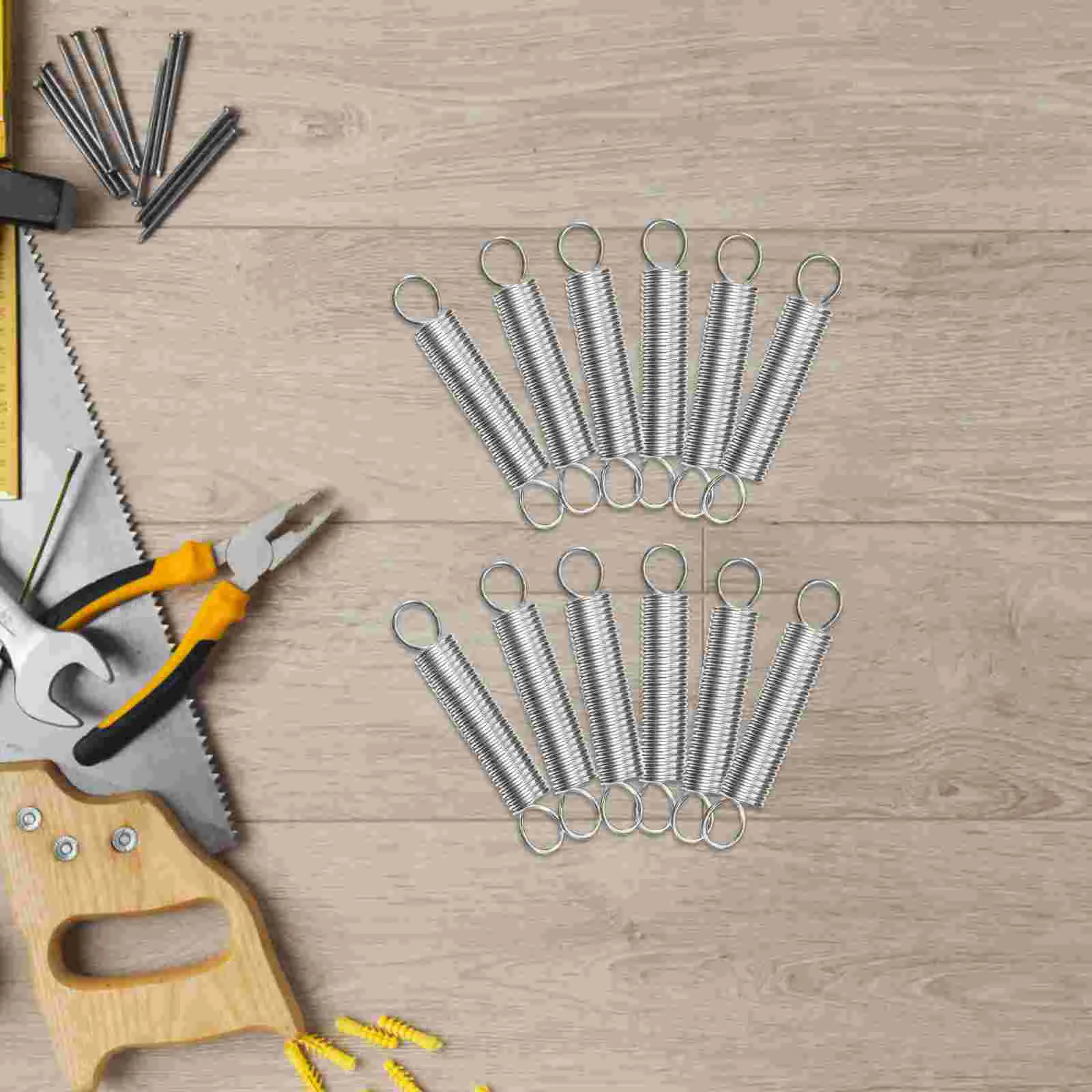 20 Pcs Stainless Steel Tension Spring Springs Kit Extension Small Chaise Longue Silver