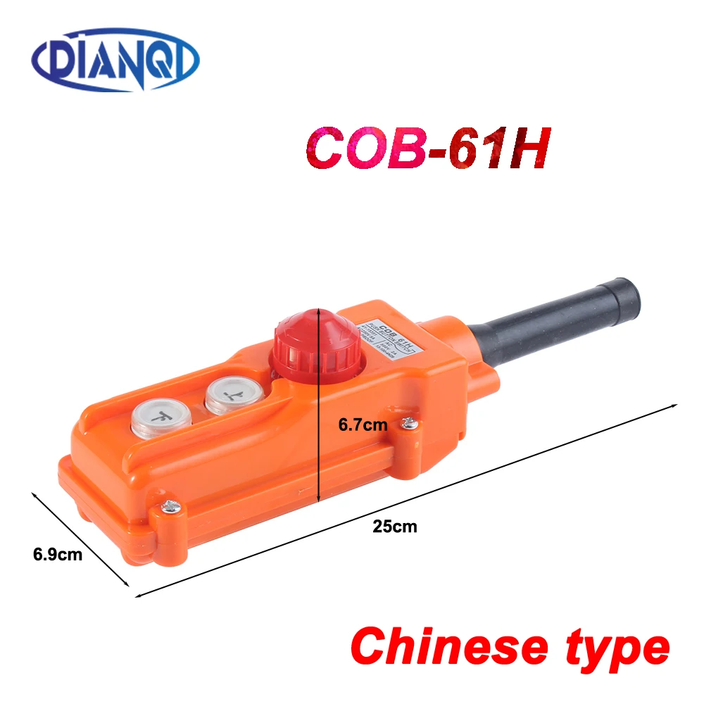 

cob Rainproof Up-down Pushbutton Crane Hoist Switch ,Waterproof COB-61h push button switch