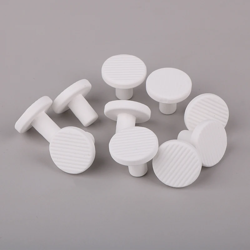 10PCS Fish Tank Coral Base T Shaped Aquarium Coral Support Ceramic Stand Plug Reproduction Base Coral Frag Rack