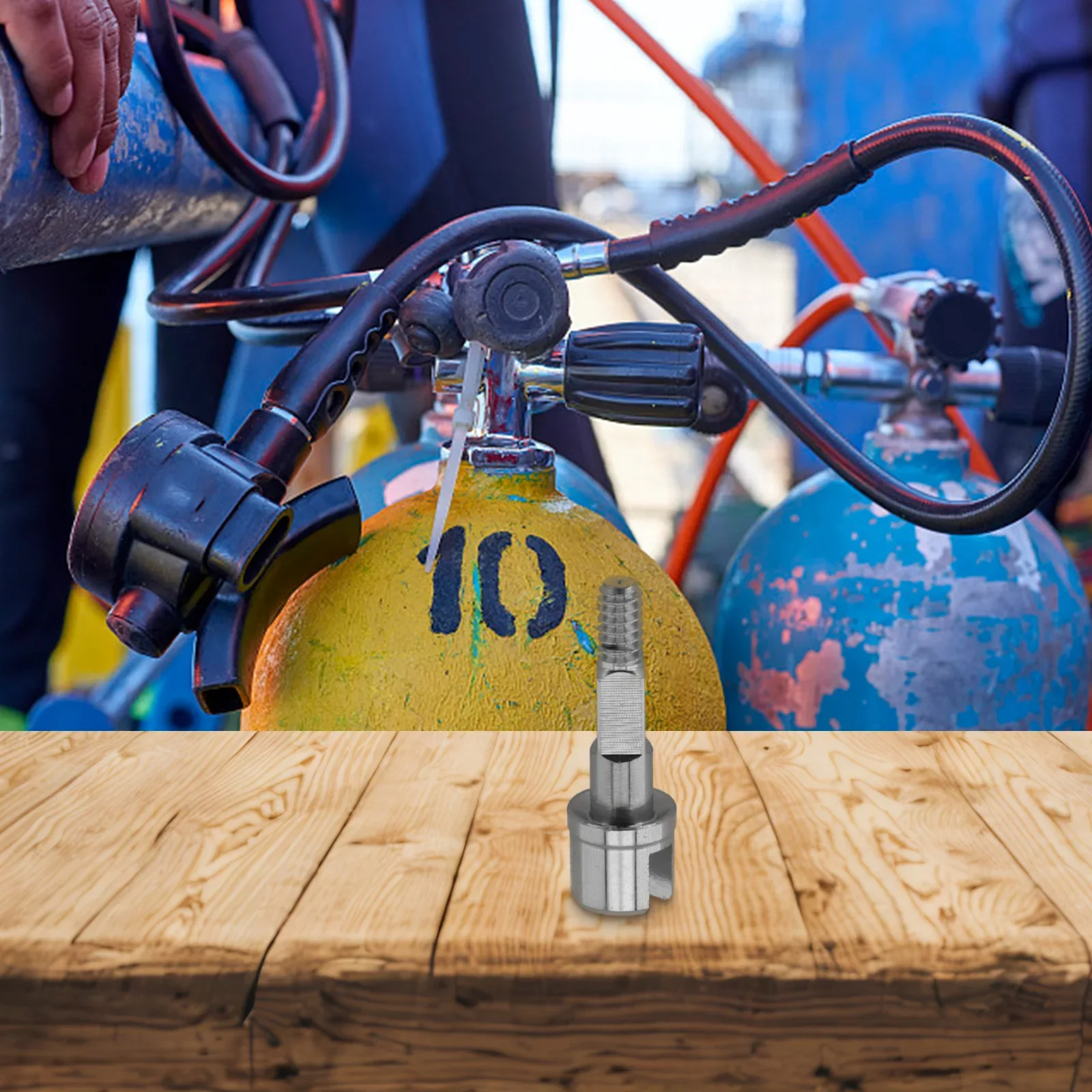 طقم تصليح الفولاذ المقاوم للصدأ خزان الغوص المغزل صمام الجذعية واستبدال الأجزاء القديمة صمامات خزان الغوص القياسية