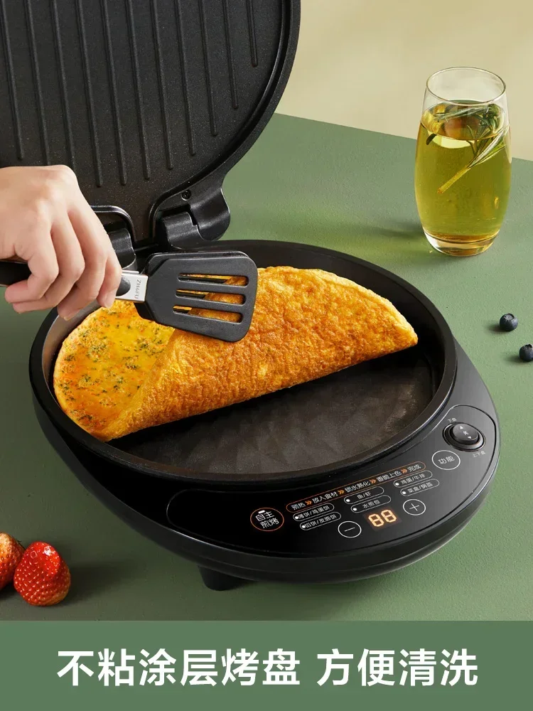 macchina per la colazione con padella elettrica multifunzionale per pancake riscaldamento bifacciale per uso domestico Friggere, friggere, cuocere al forno