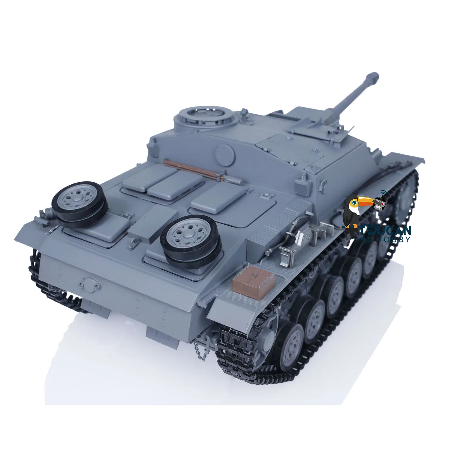 Mato 1/16 Scale Stug III RC Metal Tank Infrared Barrel Recoil Grey Color 1226 KIT or RTR Radio Control Tanks Model Toys TH00669